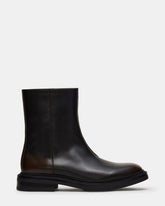 RONCO Brown Leather Round-Toe Men's Ankle Boot | Steve Madden