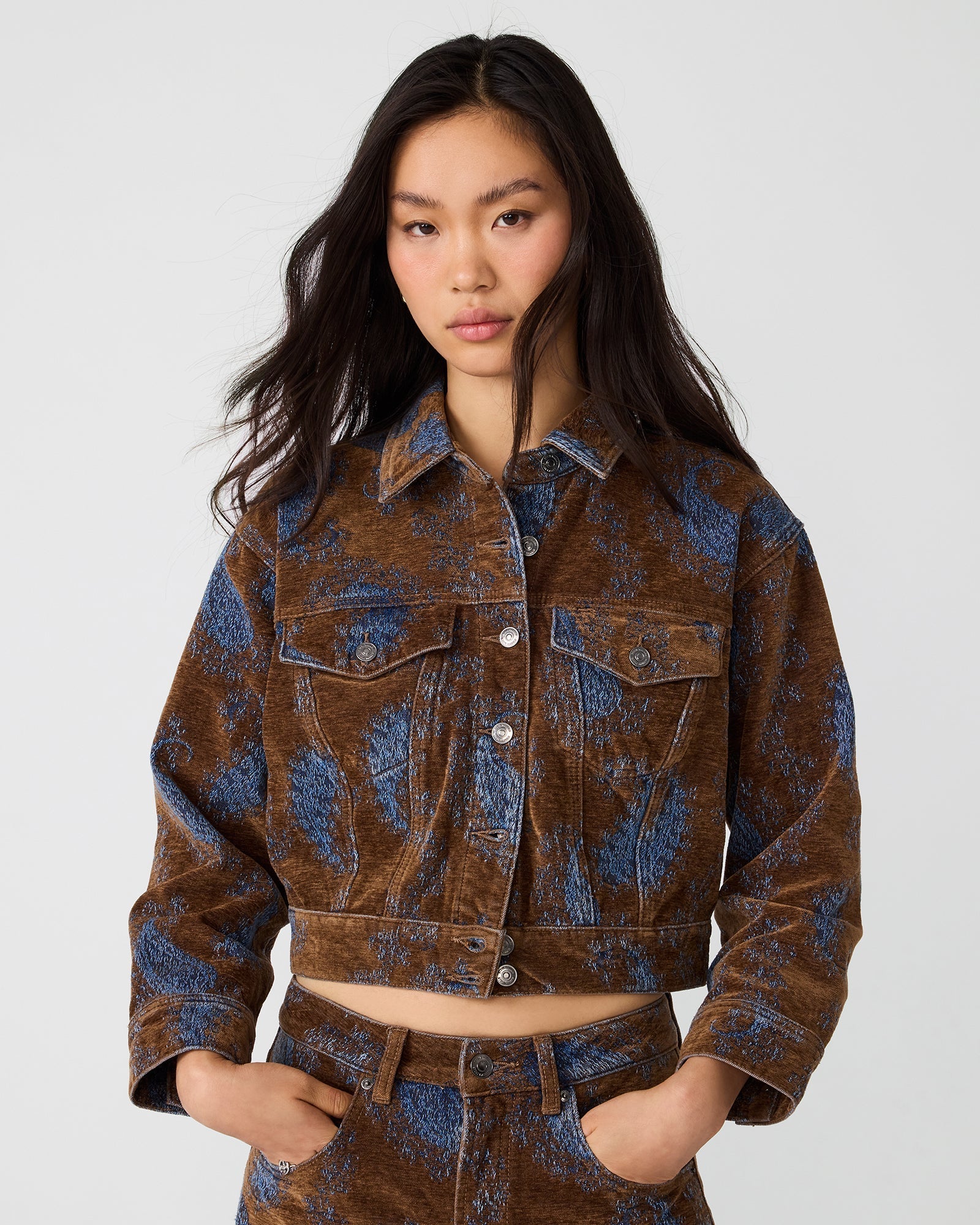 DOVE JACKET TEAL PAISLEY