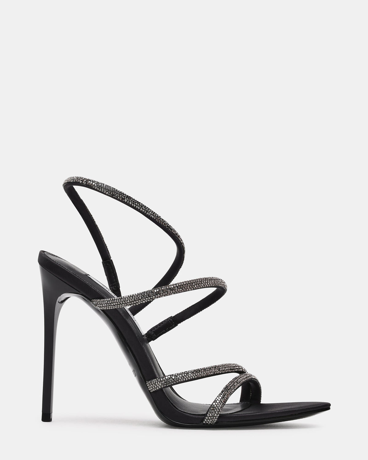 SYLO Pewter Rhinestones Embellished Strappy Women's Stiletto Heel | Steve Madden
